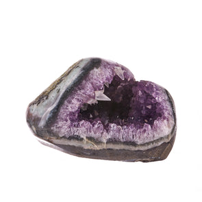 Amethyst and Calcite Base Cut #8 | Crystals